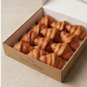 The Plain Croissant Box (x12)